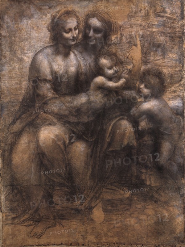 Da Vinci, "The Virgin and Child with St Anne and St John the Baptist"