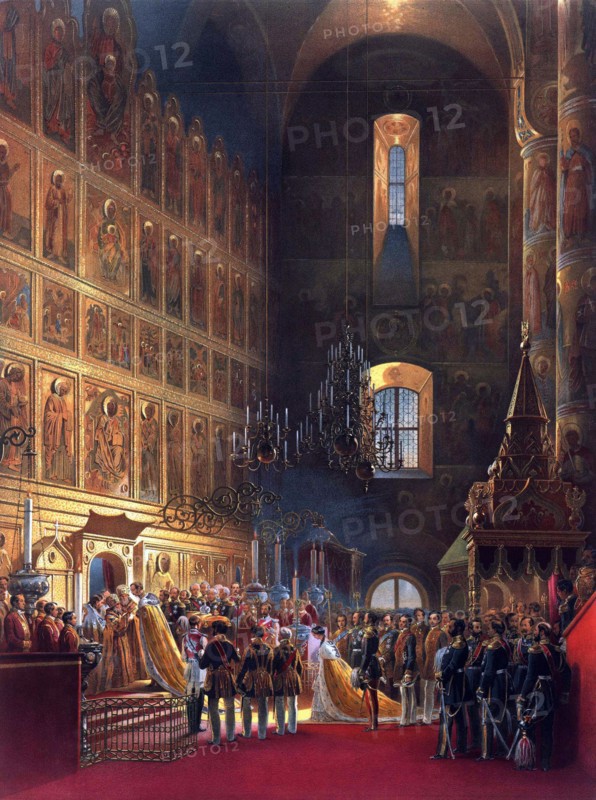 Alexandre II lors de son couronnement