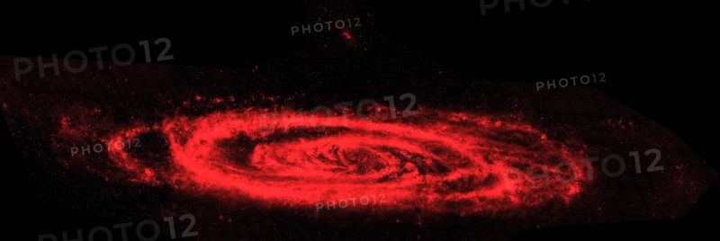 Spitzer Space Telescope infrared composite images