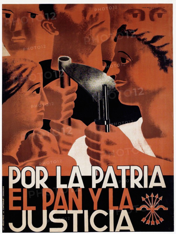 Spanish Falangist poster