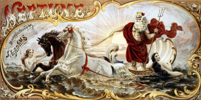 Packaging label for Neptune brand tobacco