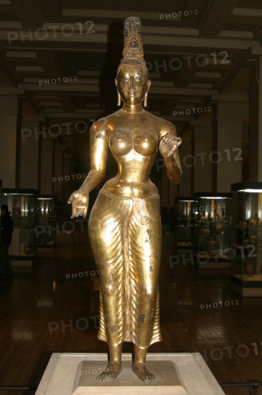 Bronze gilded figure of Tara