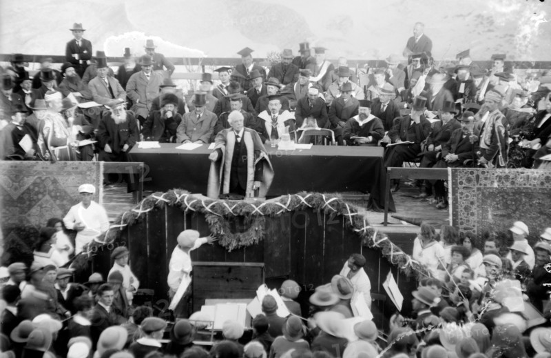 Lord Balfour declaring the Hebrew University