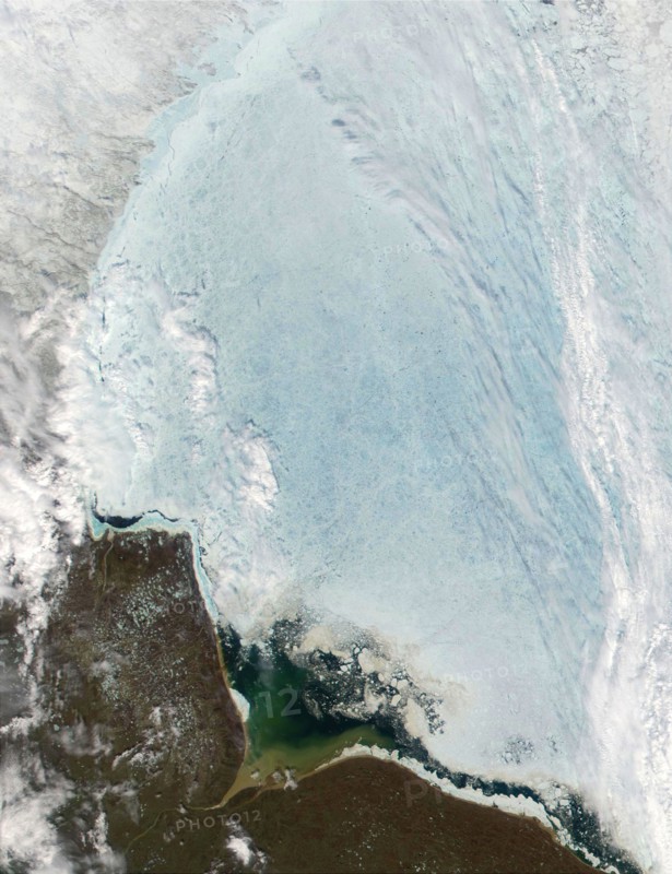 satellite view over Hudson Bay