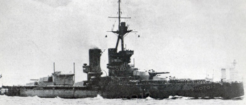 British battleship HMS 'Iron Duke'