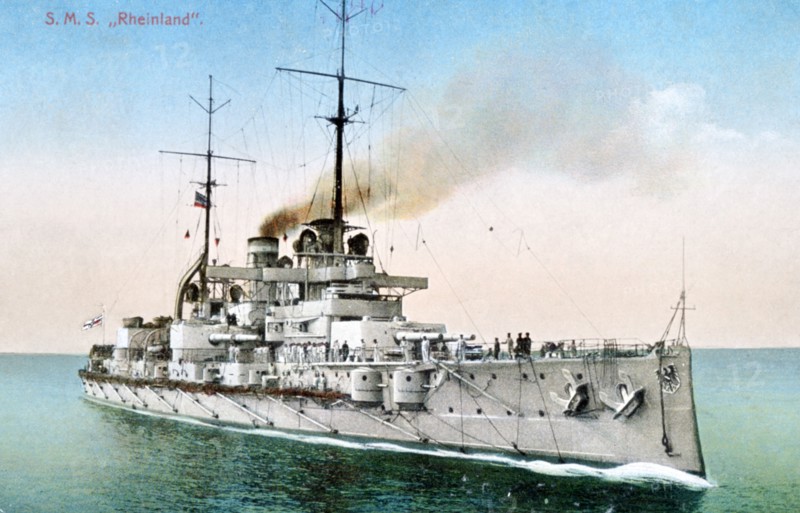 German Nassau class battleship SMS 'Rheinland'
