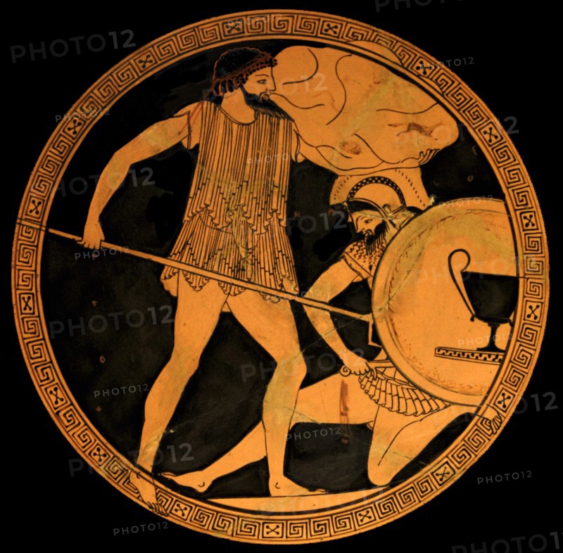 Poseidon fighting Polybotes