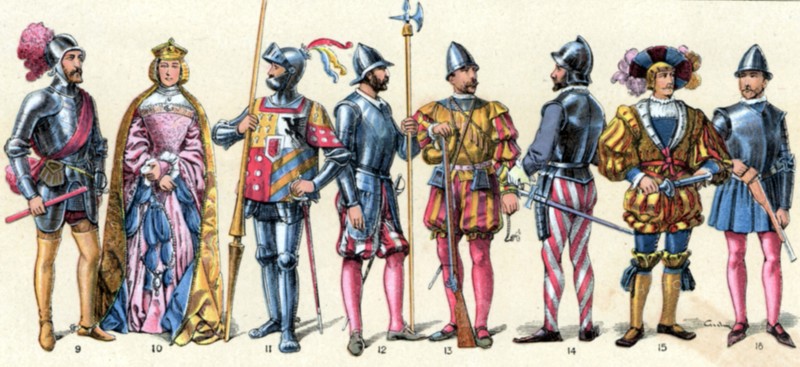 Courtiers Officers nobles and Knights of the Spanish Court