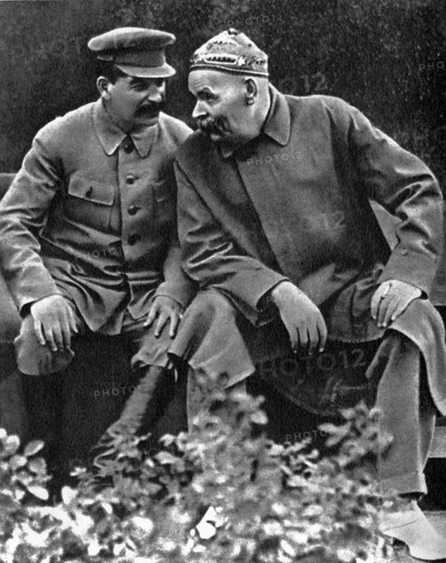 Stalin with Maxim Gorky