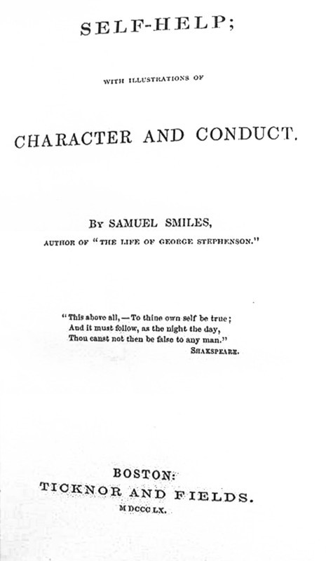 Title page of Self Help by Samuel Smiles