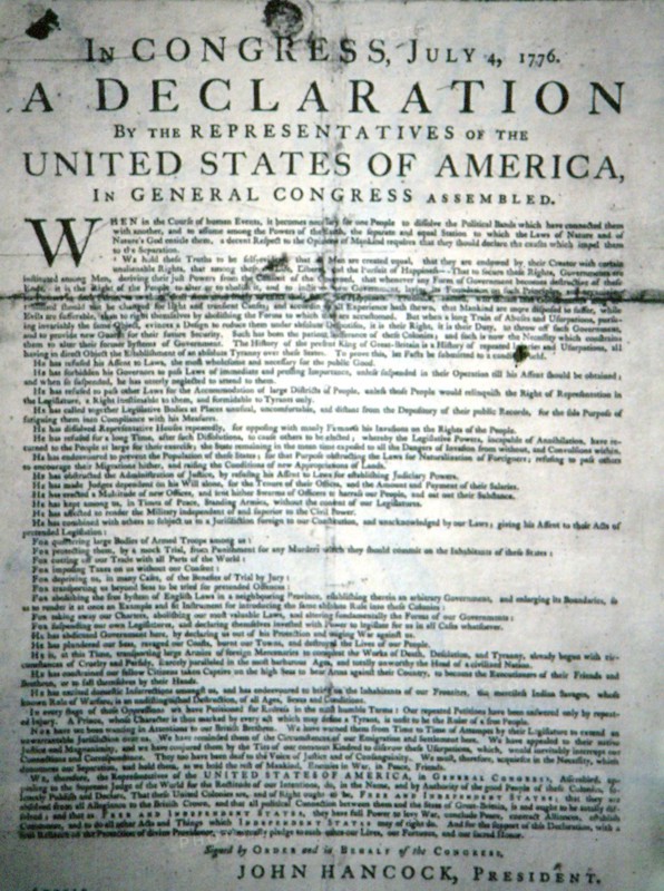 Declaration of Independence 1776