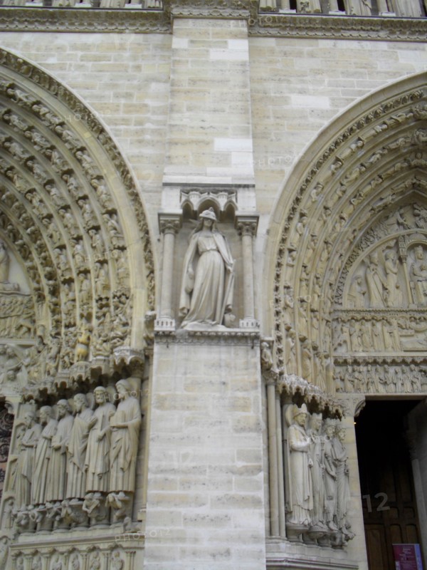 Exterior façade of the Cathedral of Notre Dame