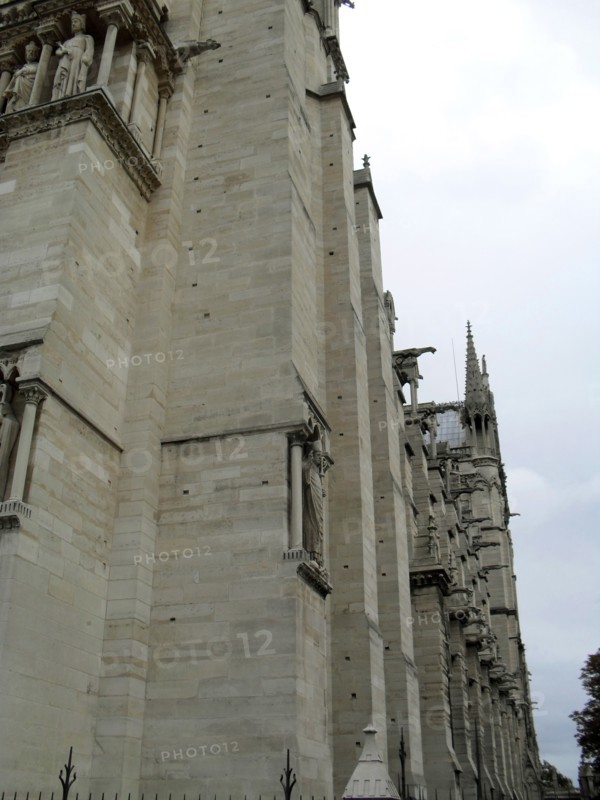 Exterior façade of the Cathedral of Notre Dame