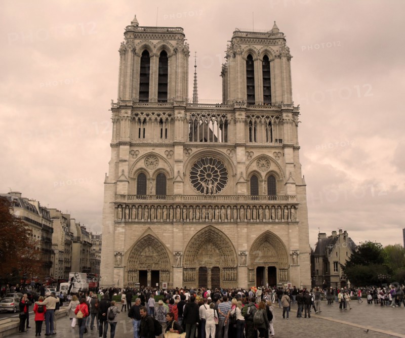 Exterior façade of the Cathedral of Notre Dame