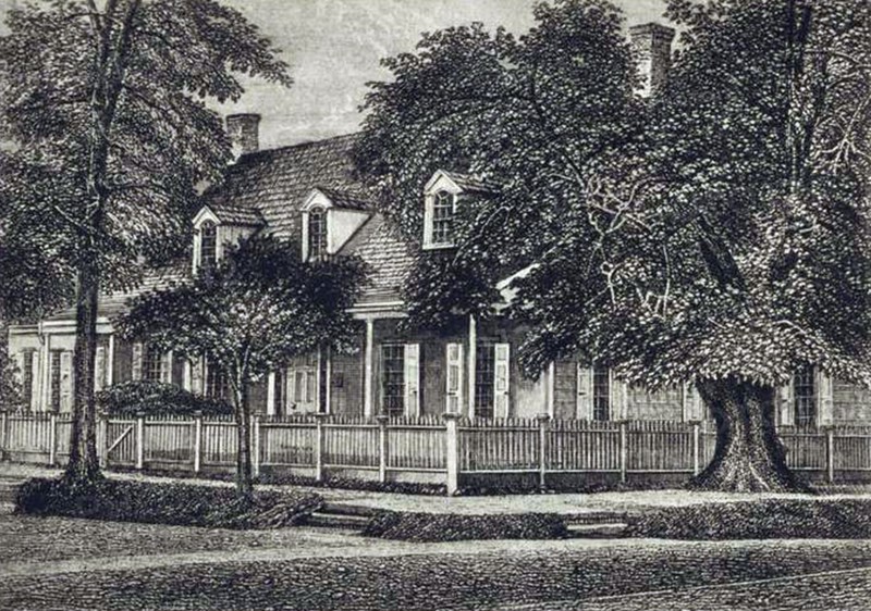 Zabriskie homestead in 1839