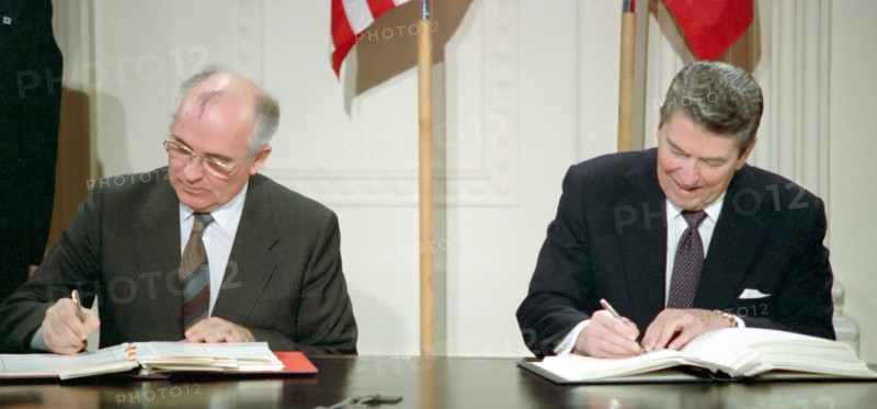 Signature of the Intermediate-Range Nuclear Forces Treaty