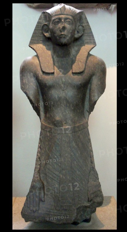 Black granite statue of King sesostris III 12tyh Dynasty