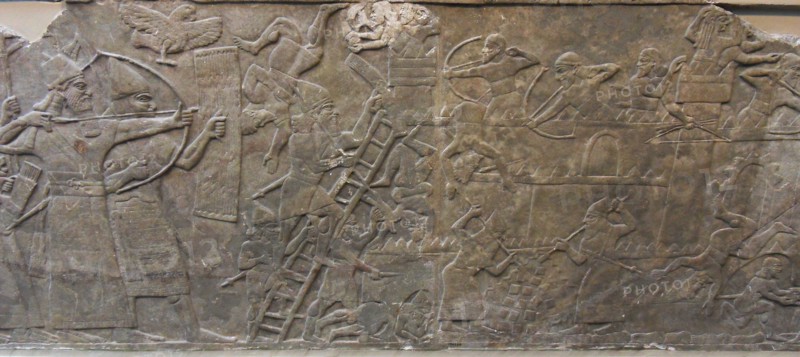 an attack on an enemy town