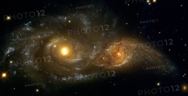 Interacting Spiral Galaxies NGC 2207 and IC 2163
