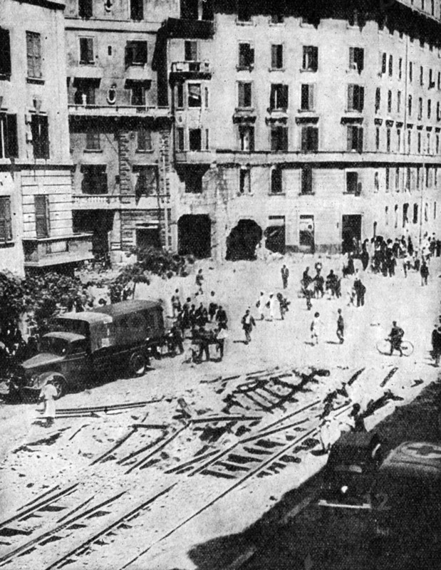 Rome experienced air raids in July