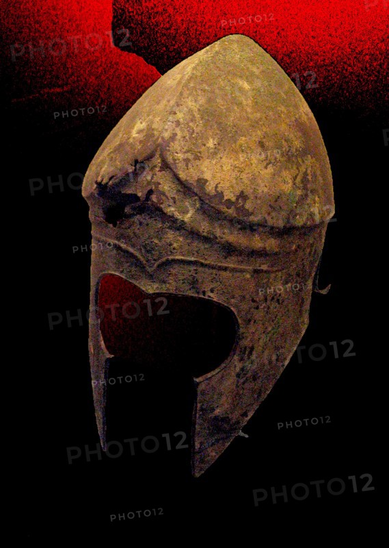 Bronze helmet of Corinthian type