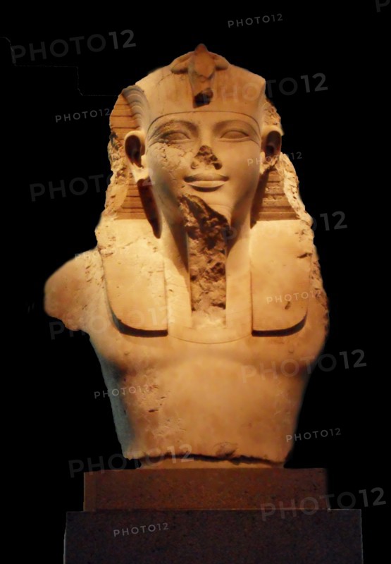 Limestone head of Amenhotep III