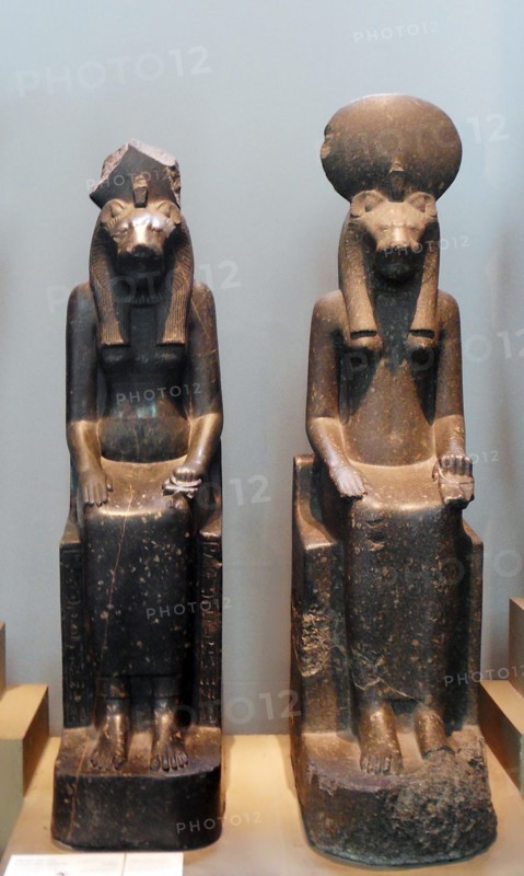 Black granite statues of SekhmetFrom Karnak