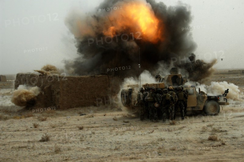 U.S Special Forces detonate C-4 plastic explosives
