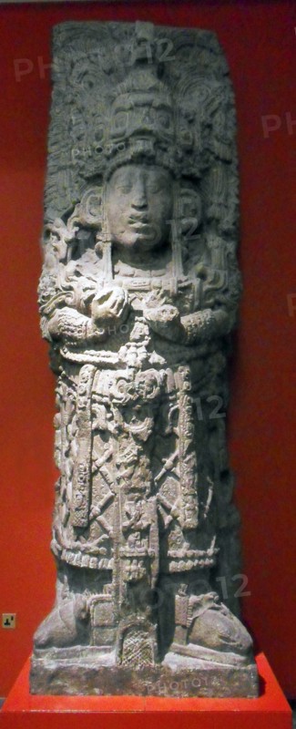 Cast of a stela from the Great Plaza