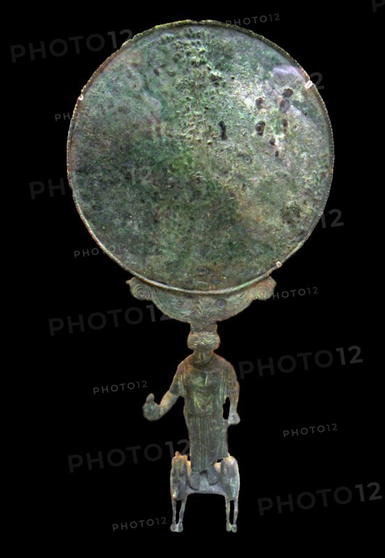 Caryatid mirror