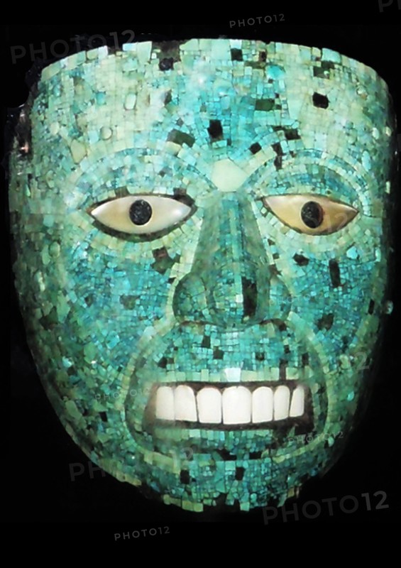 Turquoise mosaic mask AD 1400-1521