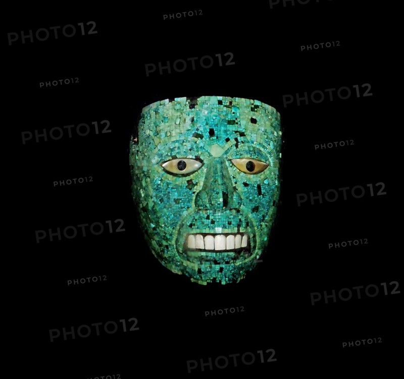 Turquoise mosaic mask AD 1400-1521