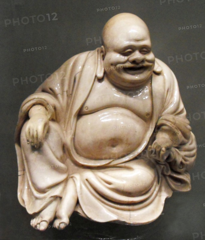 Earthenware figure of Hotei