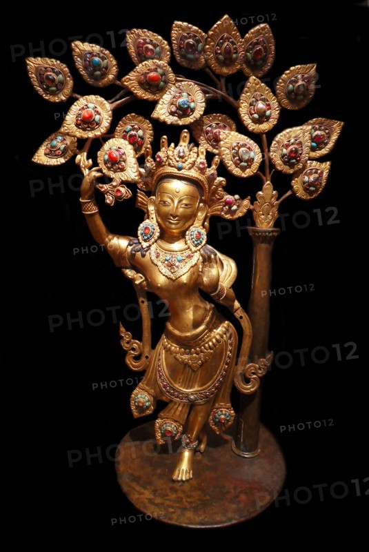 Queen Maya Devi giving birth to Prince Siddhartha