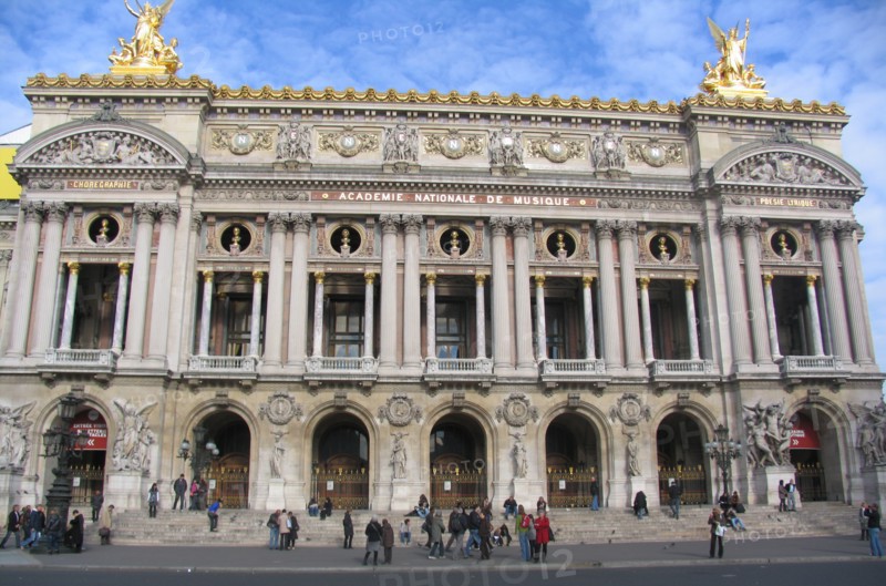 The front facade of the Opera Garnier