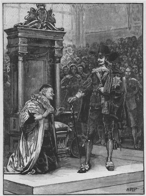 Charles I demanding the surrender of the five Members of Parliament