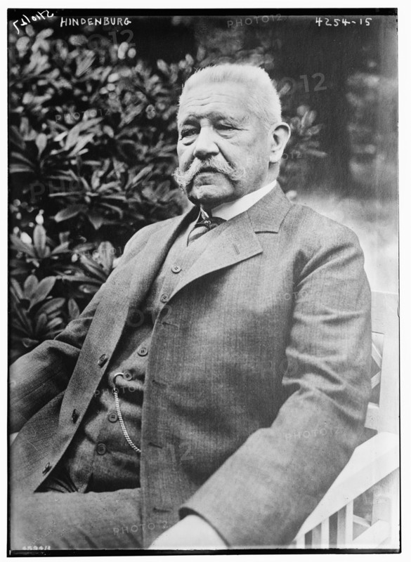 Paul Von Hindenburg President of Germany