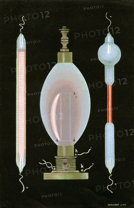 Discharge in Geissler tubes containing rarefied gases