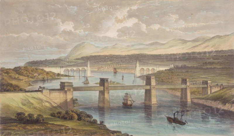 Britannia Tubular Bridge over Menai Straits