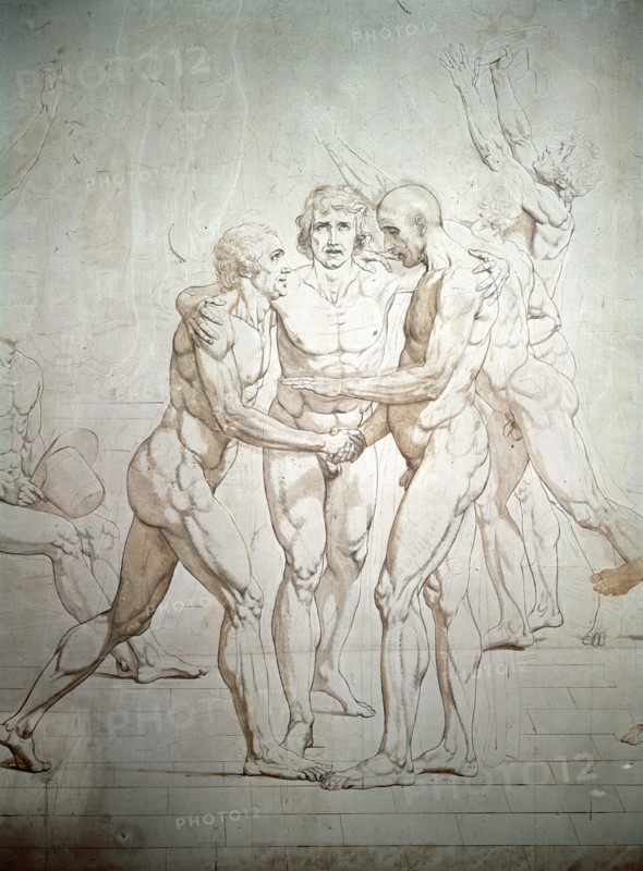 Study for ' The Oath of the Tennis Court'