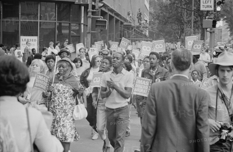 Poor People's March at Lafayette Park and on Connecticut Avenue