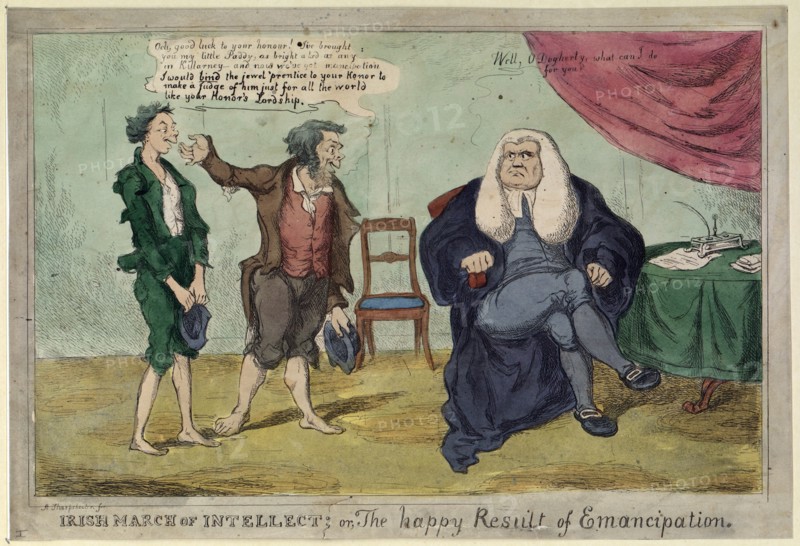 Irish March of Intellect: or The happy Result of Emancipation'