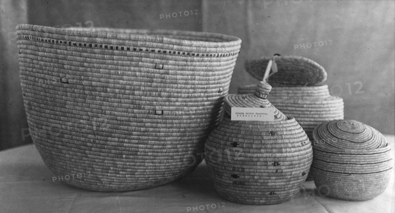 Group of Native American Indian baskets