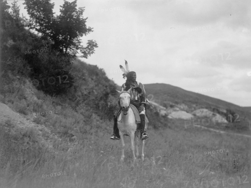 Sioux Indian on horseback