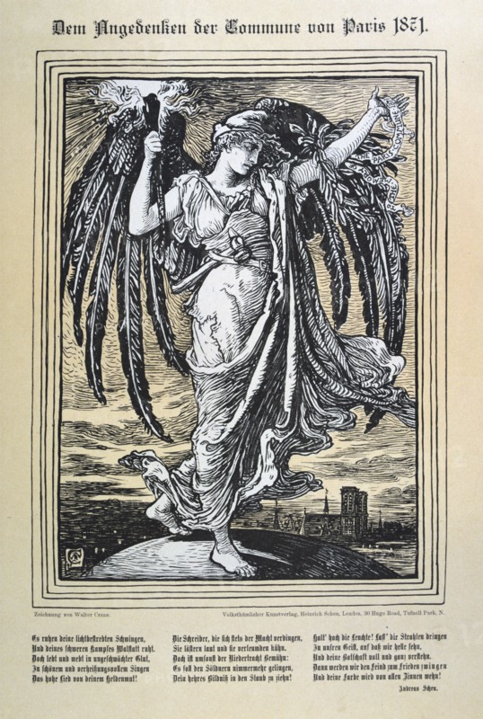 Allegorical representation of the Angel of the Paris Commune