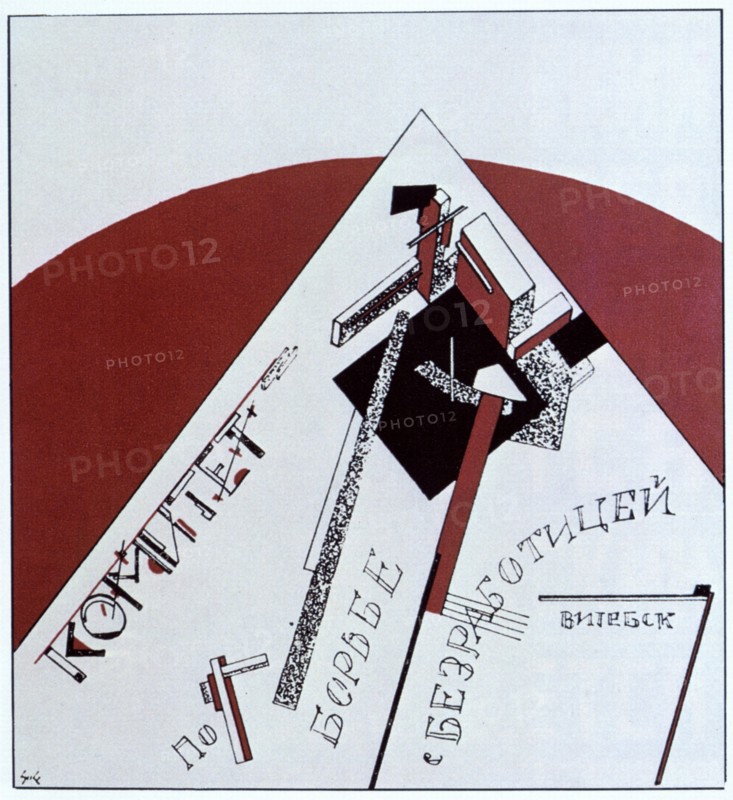 Book jacket design by  Lazar Lissitzky