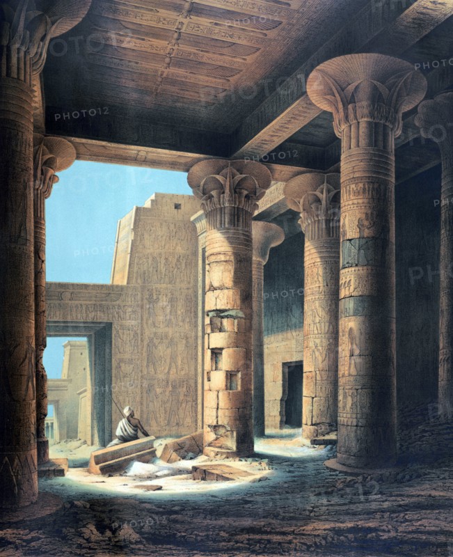 Interior of the Temple at Philae'