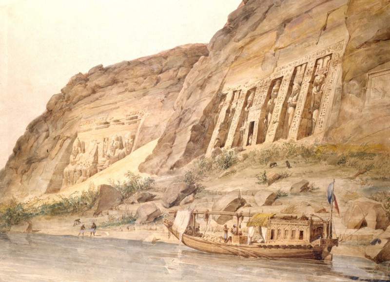 Abu Simbel viewed from the Nile