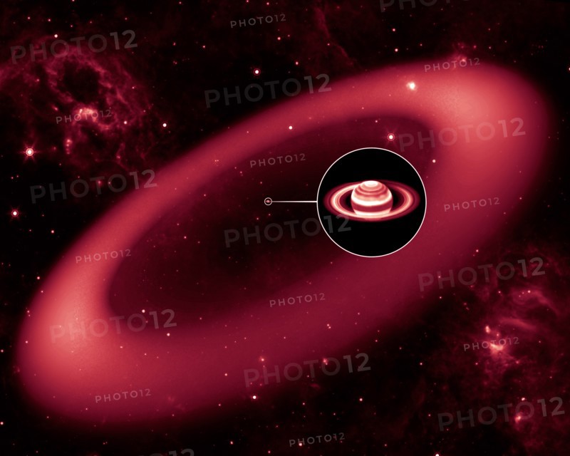 Nearly invisible ring around Saturn