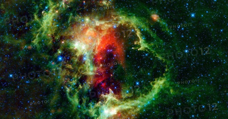 This WISE mosaic is of the Soul Nebula